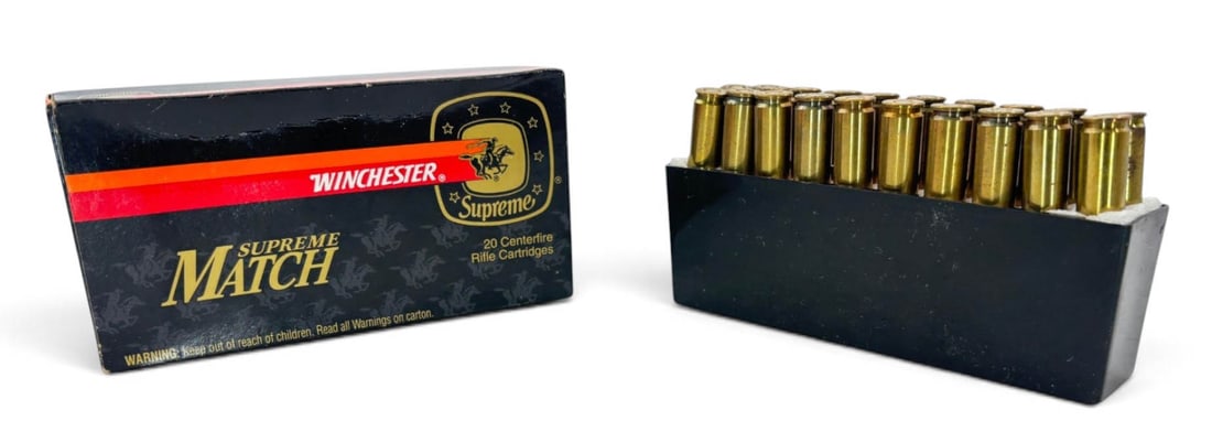 NIB 20rds of .308 WIN. 168gr. HP BT Winchester Supreme Match Ammunition: See Photos