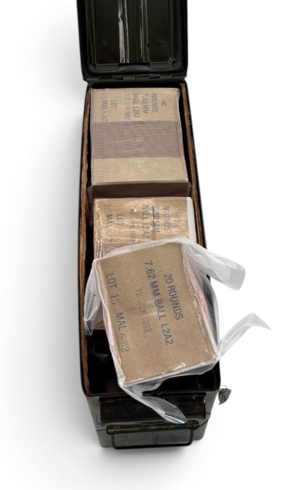 300rds of 7.62x51mm L2A2 Malaysian Ammunition in Ammo Can: See Photos