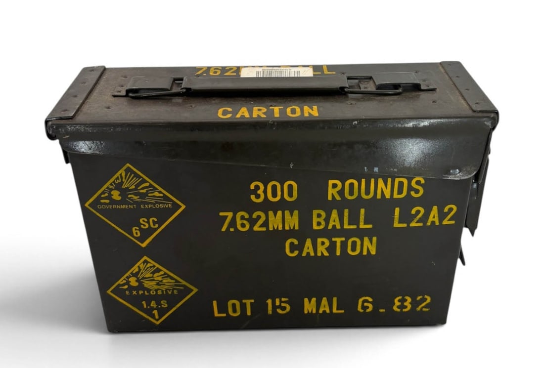 300rds of 7.62x51mm L2A2 Malaysian Ammunition in Ammo Can - 6