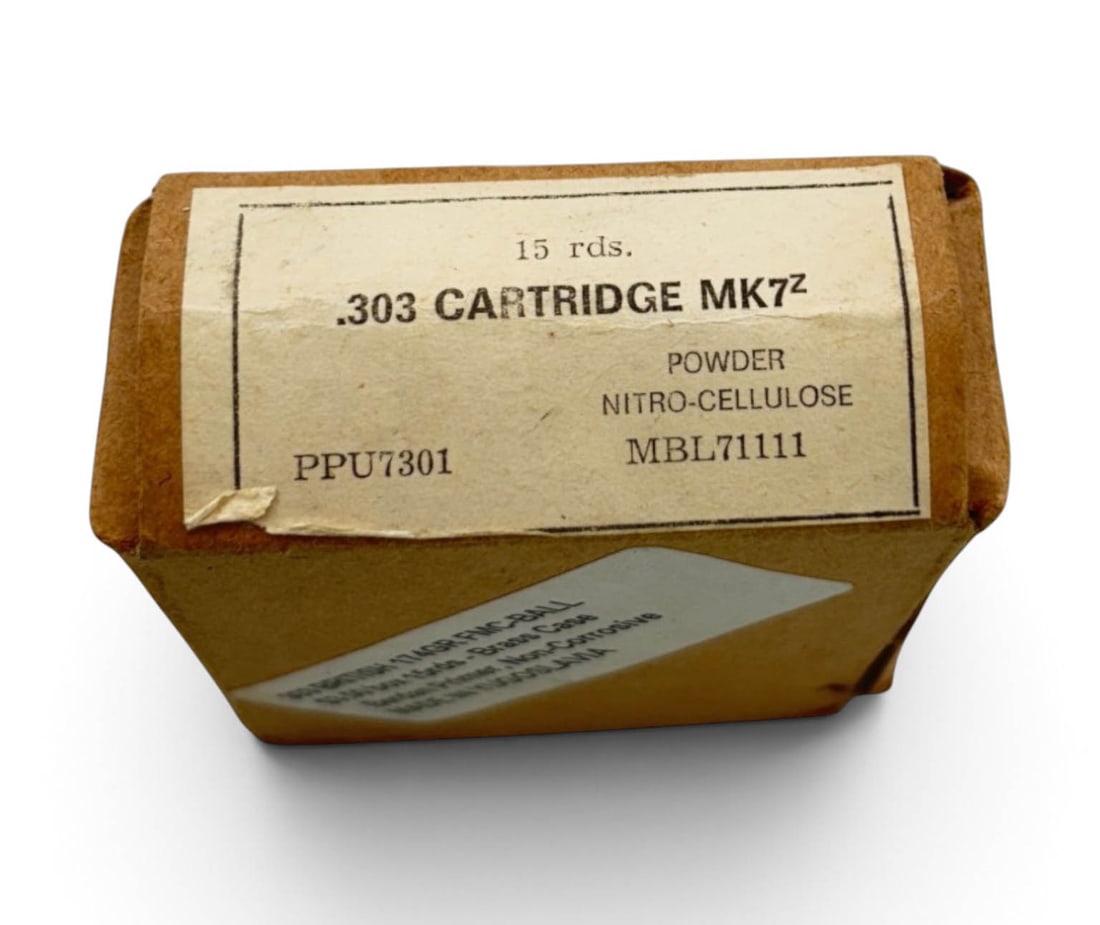 15rds of .303 BRITISH MK7z 174gr. FMC-BALL Yugoslavian Ammunition: See Photos