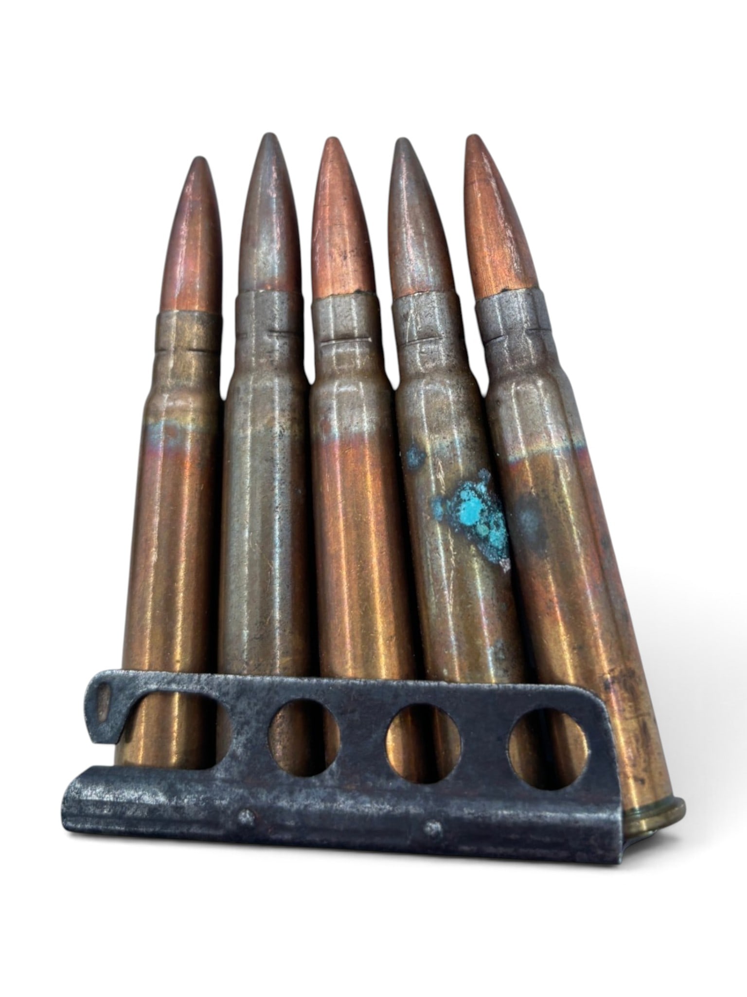 45rds of Collectible WWII .303 BRITISH Ammunition on Stripper Clips with (2) Bandoliers - 3