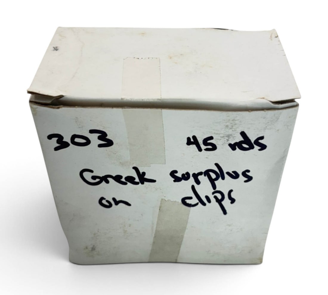 45rds of Greek Surplus .303 BRITISH Ammunition on Stripper Clips (1 of 4)