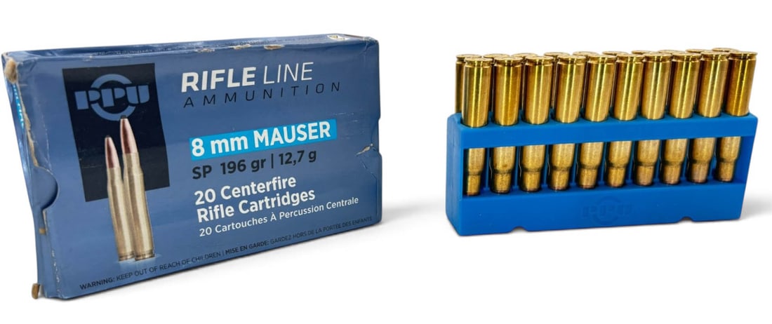 NIB 20rds of 8mm Mauser 196gr. SP Privi Partisan Ammunition: See Photos