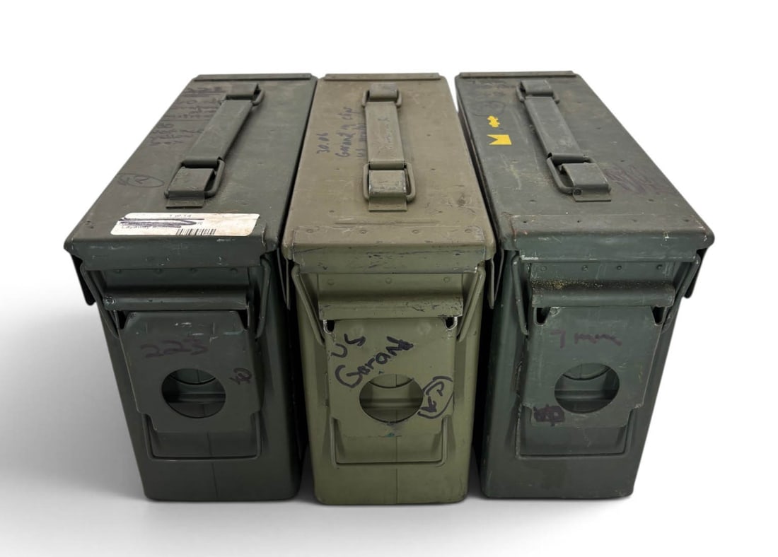 Lot of (3) .30 CAL Ammo Cans: See Photos