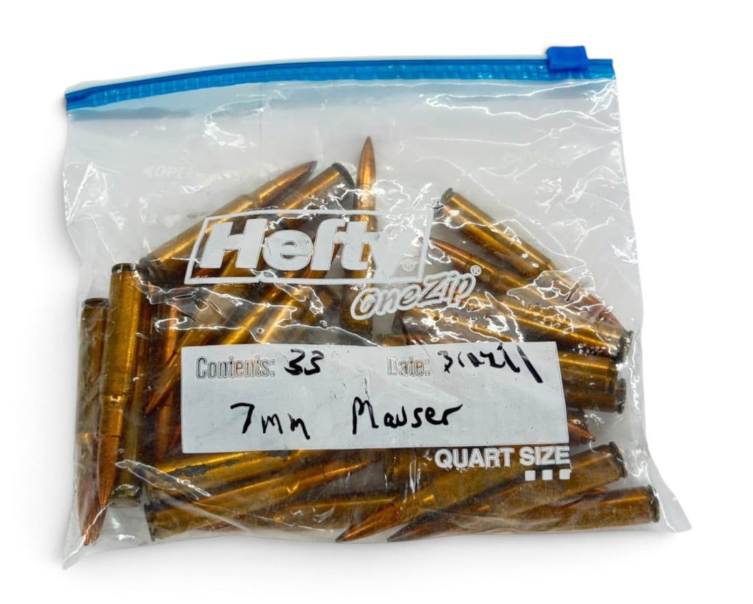 33rds. of Brazilian WWII 7mm MAUSER Military Surplus Ammunition (1 of 4)