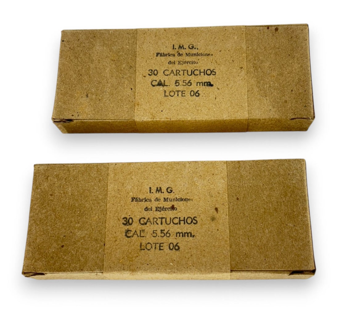 (2) Sealed 30rd. Battle Packs of Guatemalan 5.56x45mm I.M.G. Military Surplus Ammunition: 60-Rounds Total