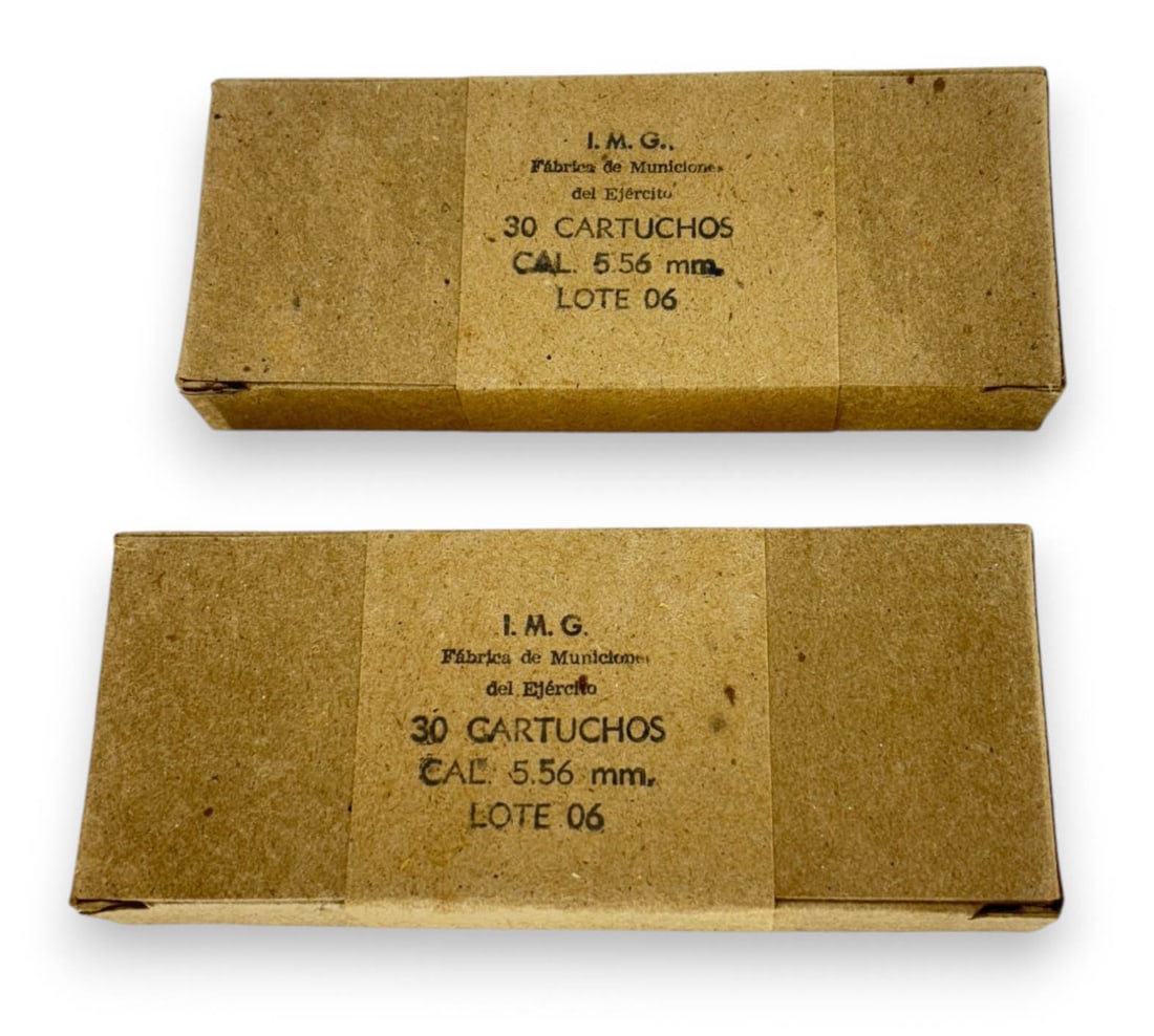 (2) Sealed 30rd. Battle Packs of Guatemalan 5.56x45mm I.M.G. Military Surplus Ammunition: 60-Rounds Total
