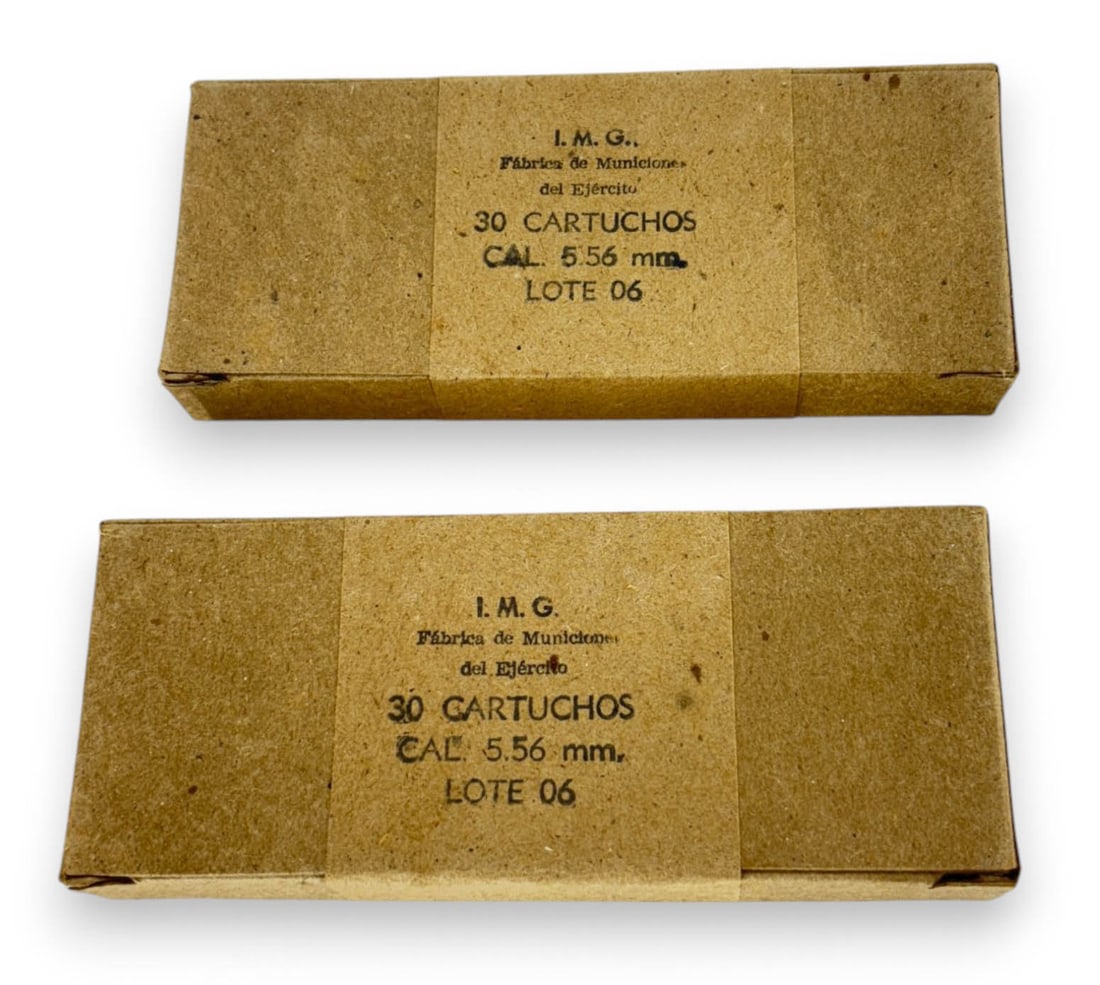 (2) Sealed 30rd. Battle Packs of Guatemalan 5.56x45mm I.M.G. Military Surplus Ammunition: 60-Rounds Total