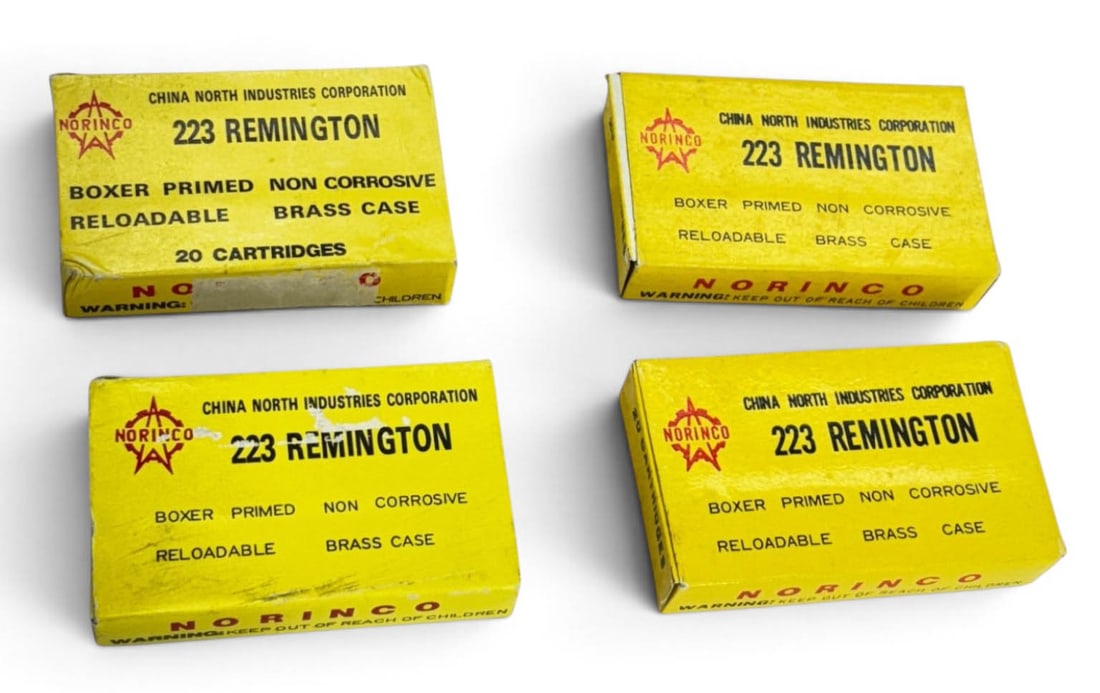NIB 80rds. of .223 REM. Norinco Brass Case Ammunition: See Photos