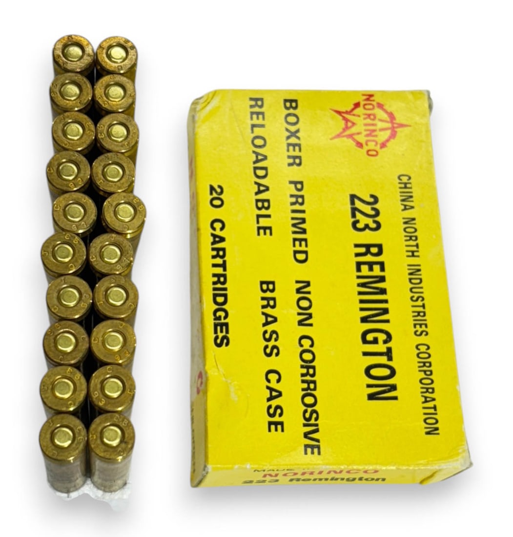 NIB 80rds. of .223 REM. Norinco Brass Case Ammunition - 2
