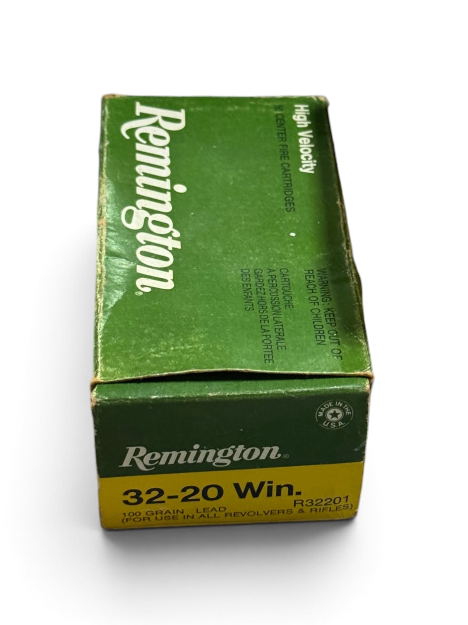 8rds. of .32-20 WIN. 100gr. Lead Remington Ammunition + 25qty. Shot Brass: Factory ammunition. Shot brass included for reloading.