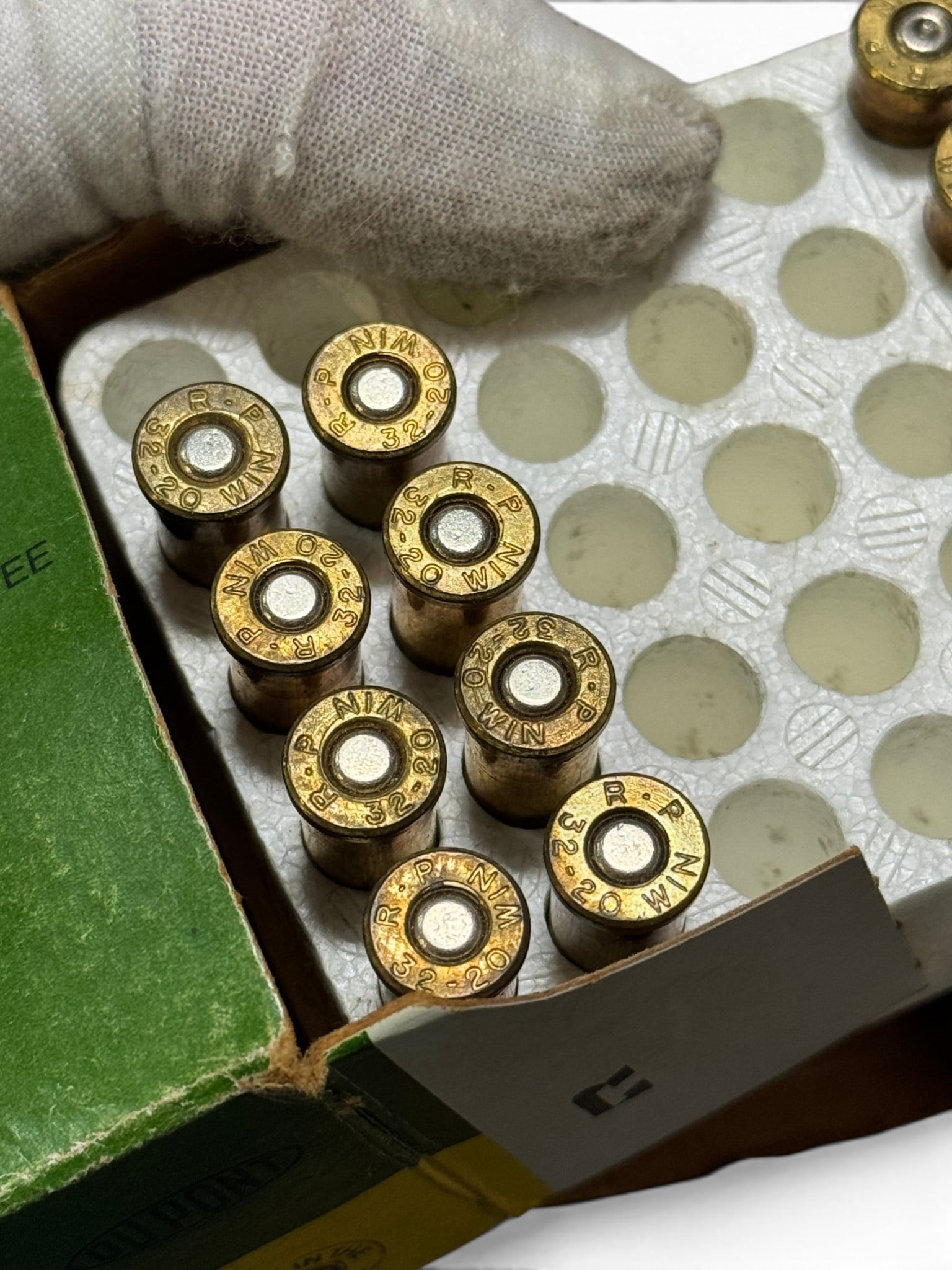8rds. of .32-20 WIN. 100gr. Lead Remington Ammunition + 25qty. Shot Brass - 3