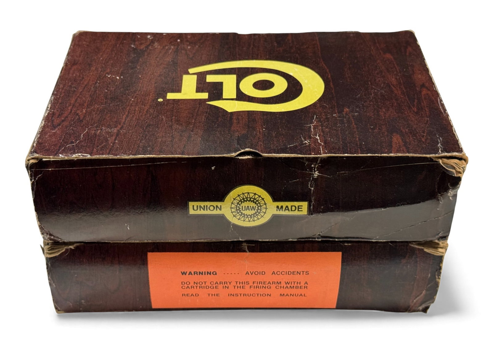 (2) Factory Colt Wood Grain Boxes with Inserts & Paper Labels - LW Agent, Agent - 4