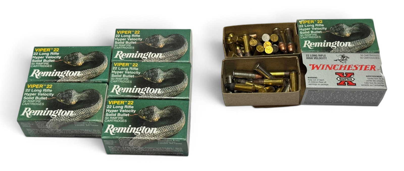 300rds. of .22 LR Remington Viper 22 & Winchester Factory Ammunition (1 of 3)