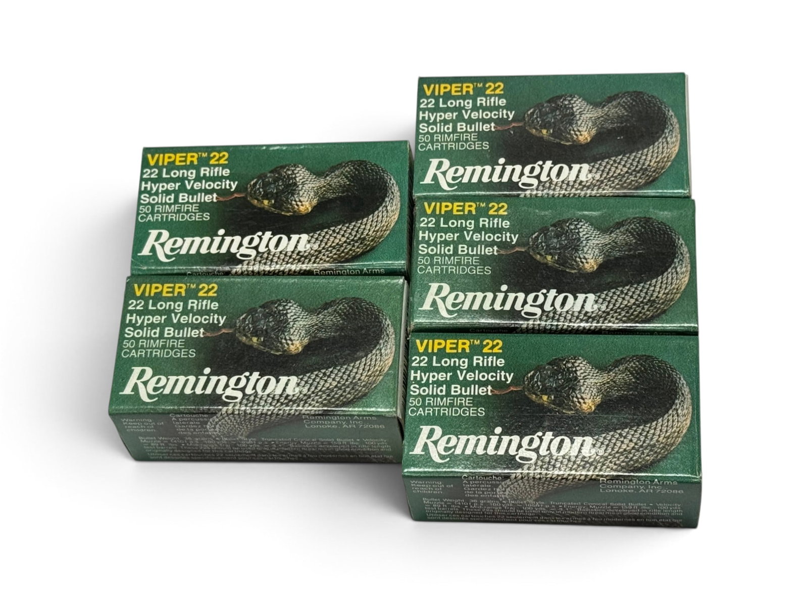 300rds. of .22 LR Remington Viper 22 & Winchester Factory Ammunition - 2