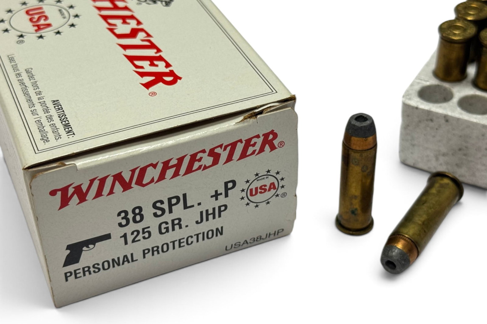 NIB 50rds. of .38 SPL +P 125gr. JHP Winchester Ammunition - 2
