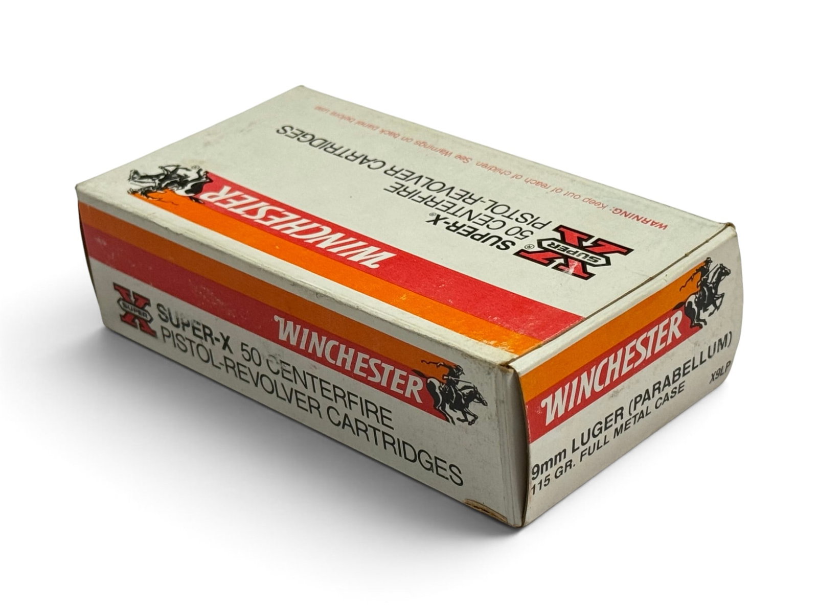 NIB 50rds. of 9mm LUGER (Parabellum) 115gr. FMC Winchester Super-X Ammunition - 5