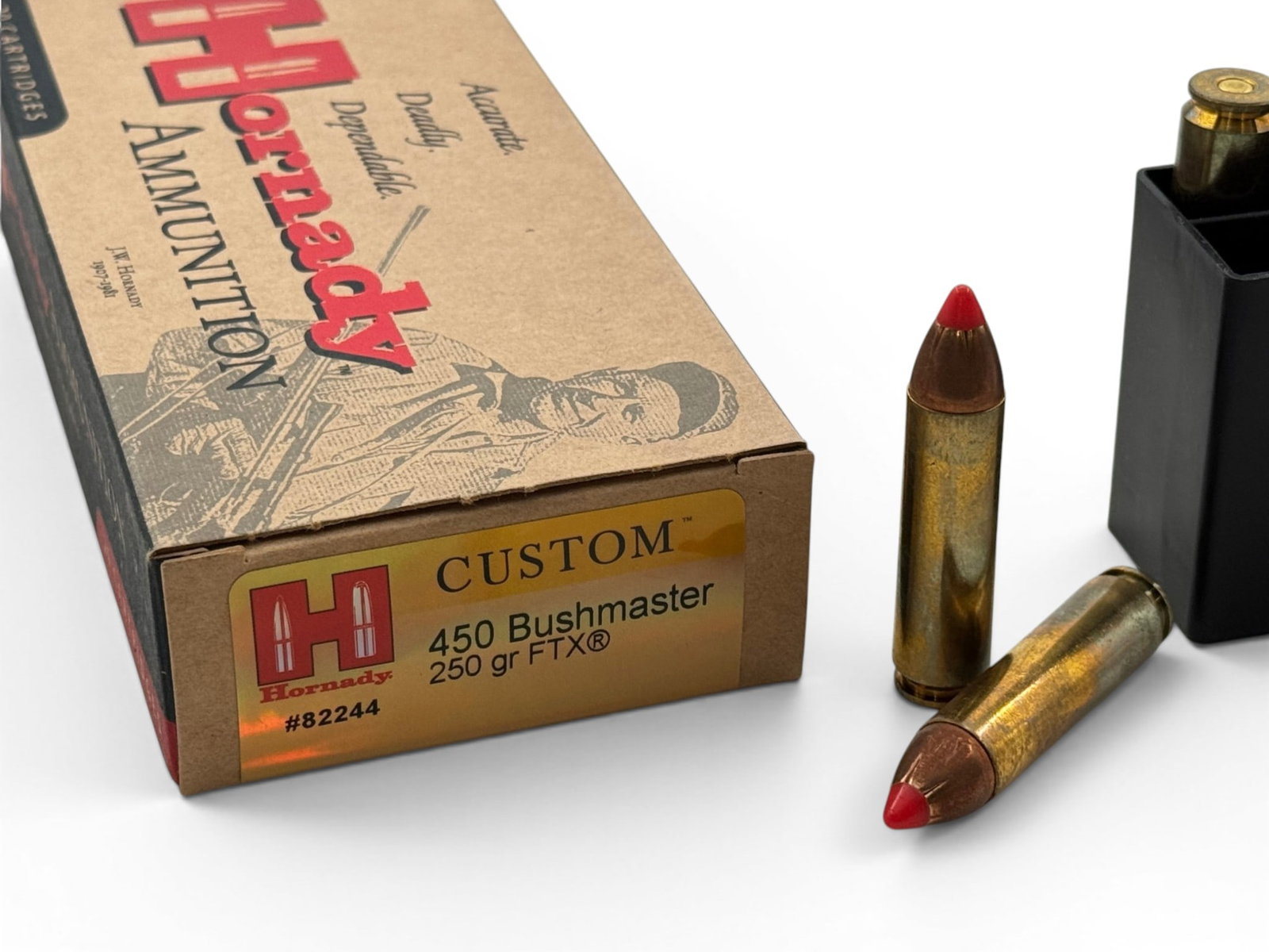 NIB 20rds. of 450 BUSHMASTER 250gr. FTX Hornady Ammunition High Quality and Expensive Ammunition - 2
