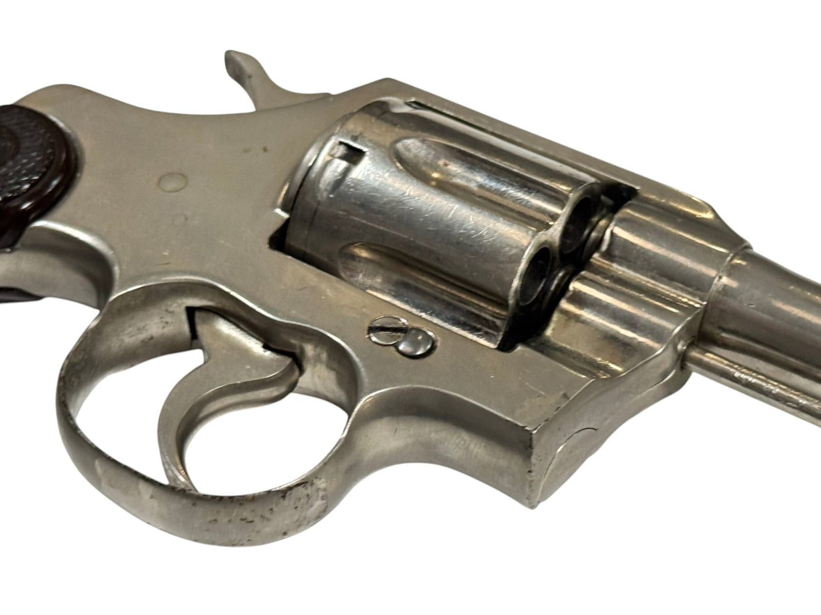 WWII 1943 US Colt Commando .38 SPECIAL Nickel Plated 4" Revolver - 19