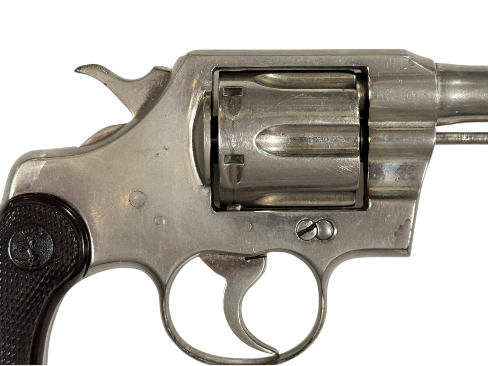 WWII 1943 US Colt Commando .38 SPECIAL Nickel Plated 4" Revolver - 8