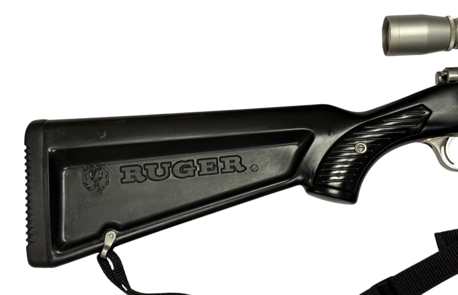 Excellent Rare 1995 Ruger M77 Mark II .223 REM Stainless Rifle w/ Zytel Skeleton Stock & Leupold - 10