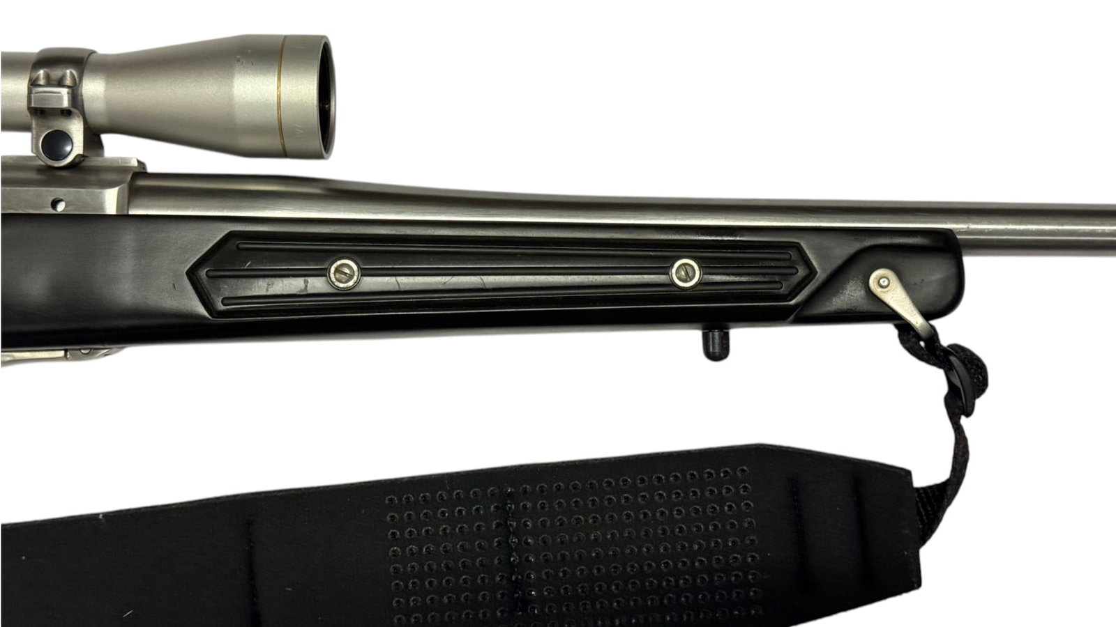 Excellent Rare 1995 Ruger M77 Mark II .223 REM Stainless Rifle w/ Zytel Skeleton Stock & Leupold - 12