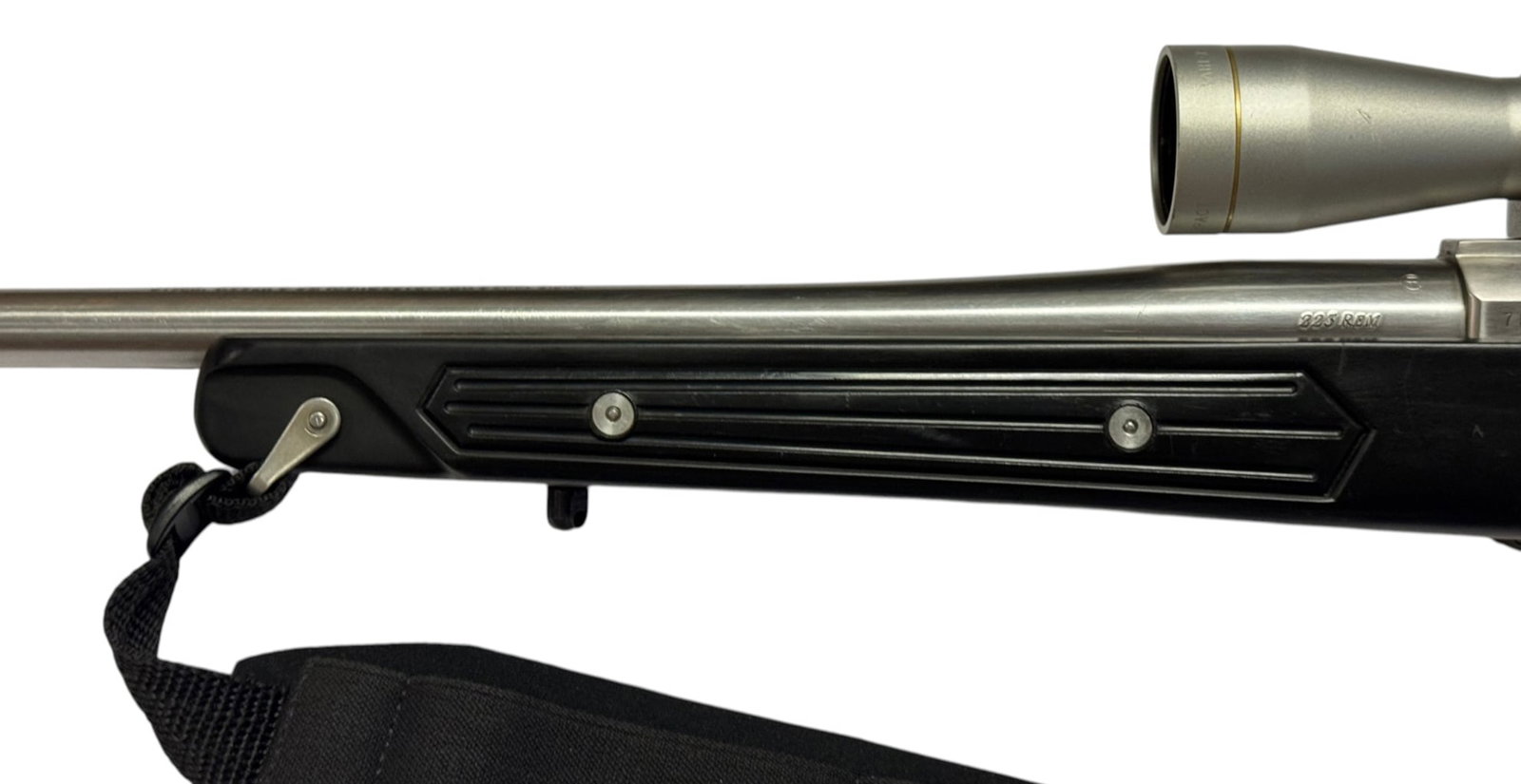 Excellent Rare 1995 Ruger M77 Mark II .223 REM Stainless Rifle w/ Zytel Skeleton Stock & Leupold - 6