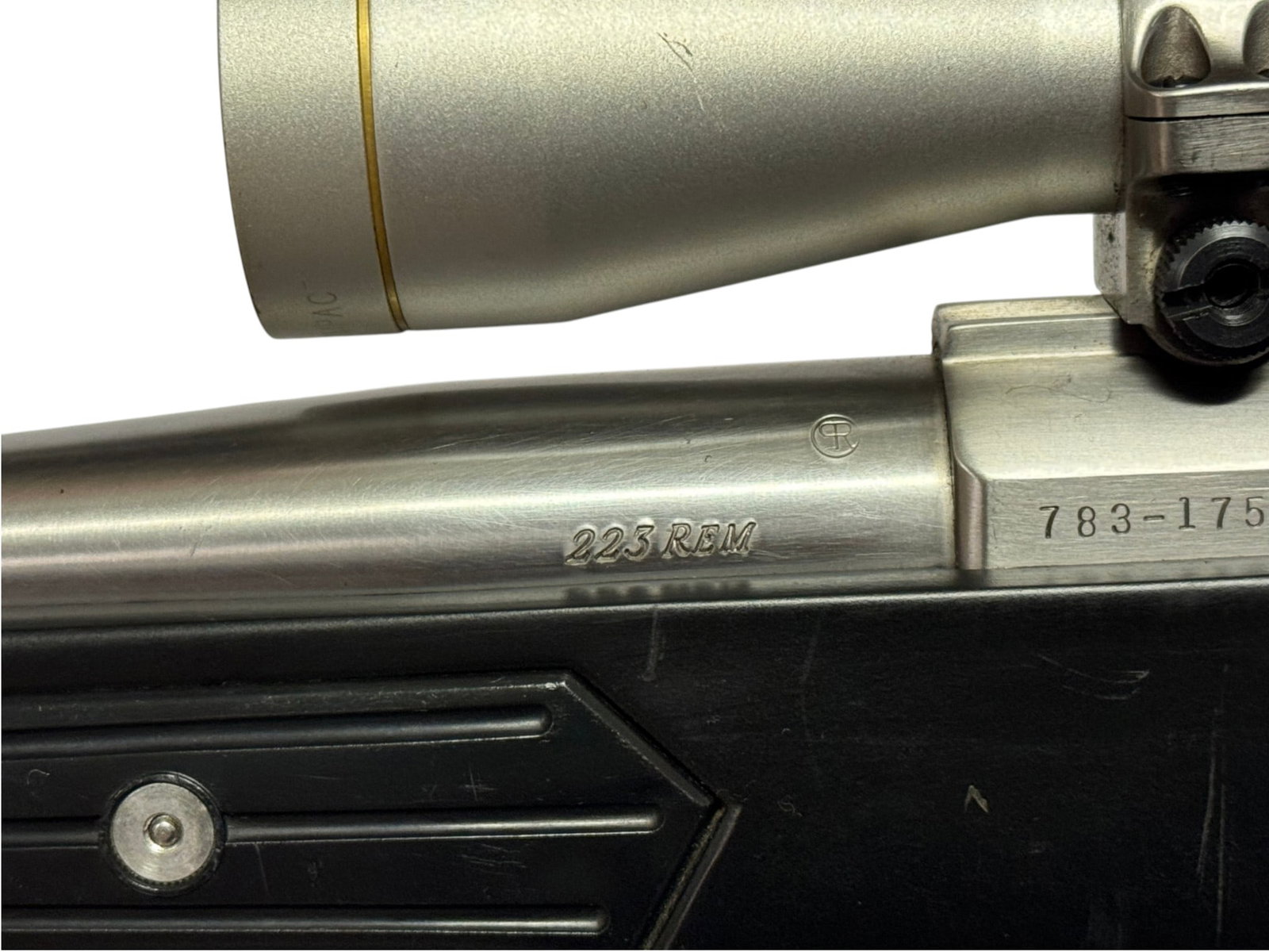 Excellent Rare 1995 Ruger M77 Mark II .223 REM Stainless Rifle w/ Zytel Skeleton Stock & Leupold - 9