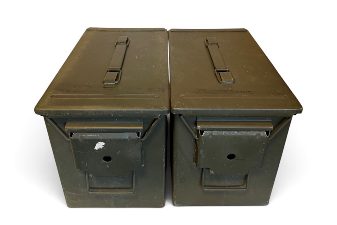 (2) Oversized X-Large Metal Ammunition Cans - Local Pickup Only (1 of 4)