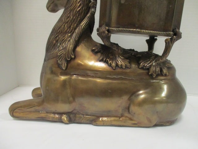 Decorative Brass Reclining Stag Reindeer Form Planter - 5