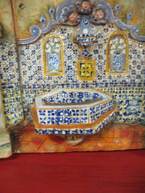 Set of Four Dimensional Spanish Colonial Detailed Miniature FaÃ§ade Relief Wall Plaques - 14