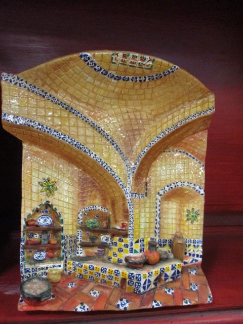 Set of Four Dimensional Spanish Colonial Detailed Miniature FaÃ§ade Relief Wall Plaques - 2