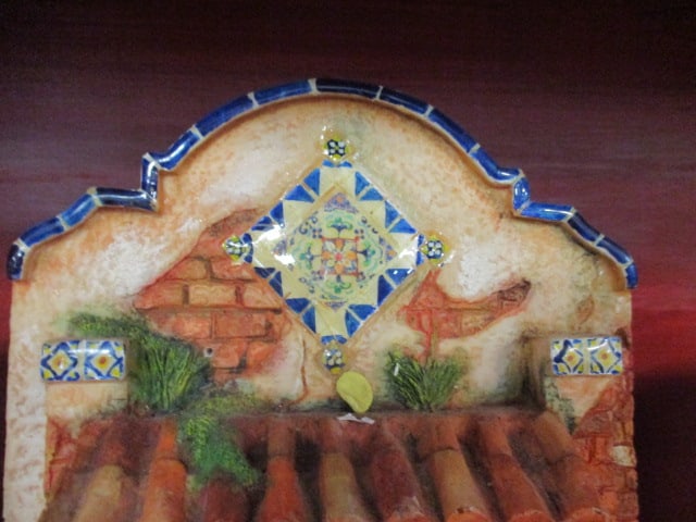 Set of Four Dimensional Spanish Colonial Detailed Miniature FaÃ§ade Relief Wall Plaques - 6