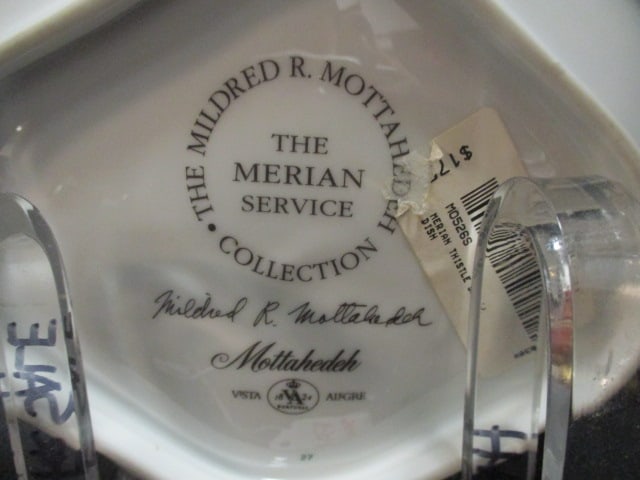 Two Mottahedeh "The Milred R. Mottahedeh The Merian Servive" Bowls - 9