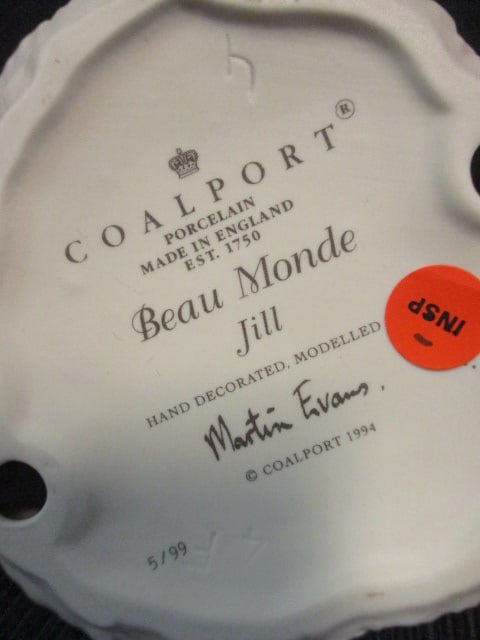 1994 Coalport Hand Decorated Porcelain "Beau Monde Jill" Figure - 5