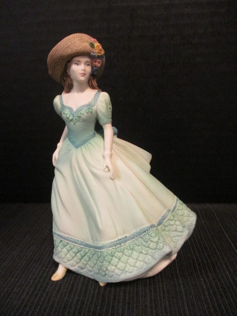 1994 Coalport Hand Decorated Porcelain "Beau Monde Angela" Figure: 5 5/8"h, Limited Edition 6/99