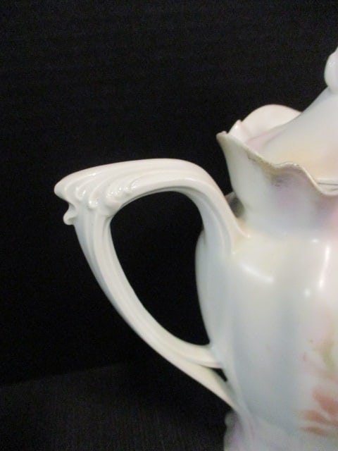 Vintage RS Prussia Handpainted Porcelain Coffee Pot - 3