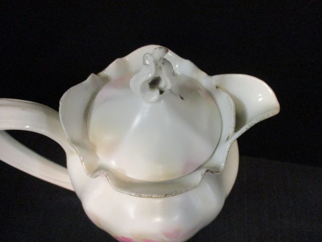 Vintage RS Prussia Handpainted Porcelain Coffee Pot - 4