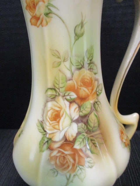 Vintage RS Prussia Handpainted Porcelain Chocolate/Coffee Pot - 2