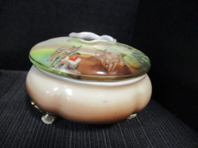 Vintage Royal Bayreuth Bavaria Handpainted Porcelain 3 Piece Vanity Set - 2