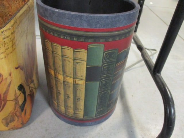 Two Decorative Wastebaskets - 4