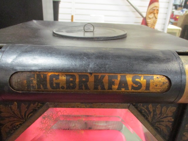 Antique Victorian General Store Rotating Tea Dispenser/Tea Bin with Beveled Mirror and - 5