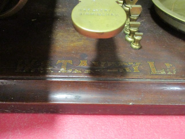 Antique W&T Avery Ltd. No. 12 Brass Balance Beam Scale - 5