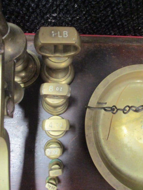 Antique W&T Avery Ltd. No. 12 Brass Balance Beam Scale - 6
