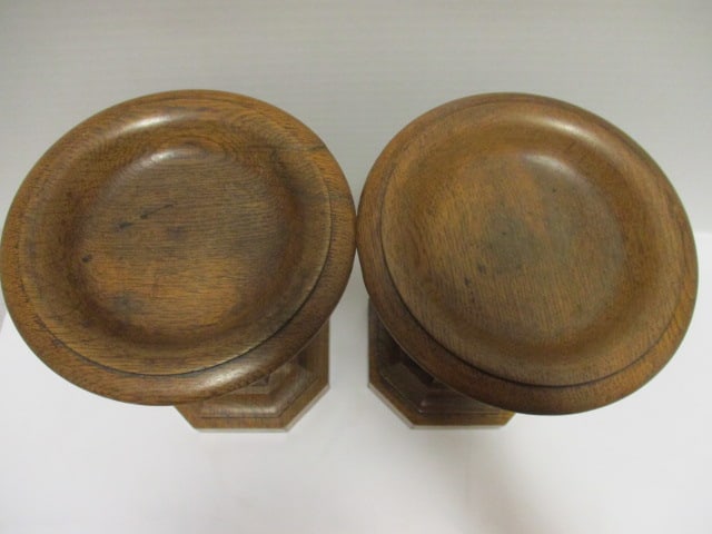 Set of Vintage French Camard Turned Wood Pedestal Compote/Tazzas - 2