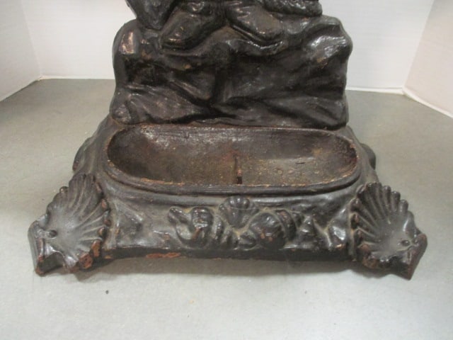 Antique 1840 Scottish Cast Iron Nautical Fisherman Figural Umbrella Stand - 5