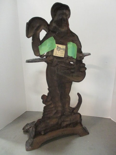 Antique 1840 Scottish Cast Iron Nautical Fisherman Figural Umbrella Stand - 7