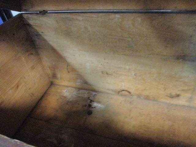 Rustic Wood Trunk with Iron Straps - 6