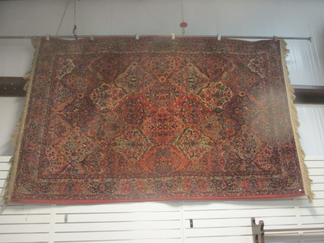 Karastan Panel Kirman Multicolor Wool Area Rug: 5'-9" x 9', Style No. 717, Local Pickup Only