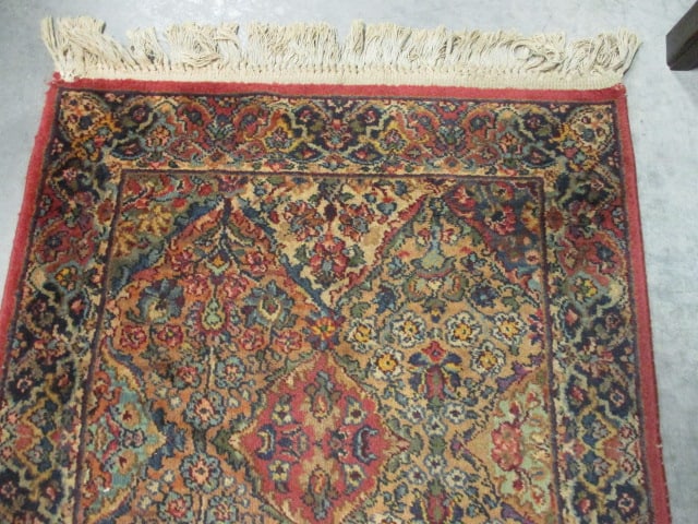 Karastan Panel Kirman Multicolor Wool Accent Rug - 2